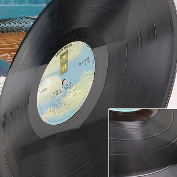 Joni Mitchell Miles Aisles Vinyl Double Record LA Express AB202 1974 Folk Rock - Picture 10 of 16